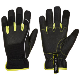 Portwest A771 PW3 Tradesman Gloves - Black/Yellow