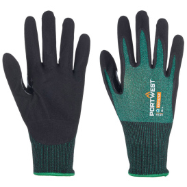 Portwest AP15 SG LR18 Micro Foam Gloves - Green/Black