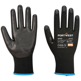 Portwest AP33 LR15 PU Touchscreen Gloves - Black