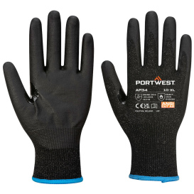 Portwest AP34 LR15 Nitrile Foam Touchscreen Gloves - Black