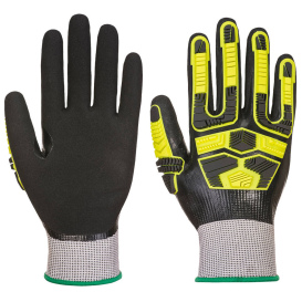 Portwest AP55 Waterproof Cut Impact Gloves - Gray/Black