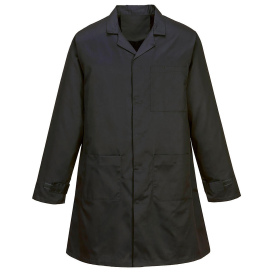 Portwest AS10 Anti-Static ESD Coat - Black