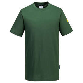 Portwest AS20 Anti-Static ESD T-Shirt S/S - Forest Green