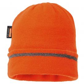Portwest B023 Insulatex Lined Reflective Trim Knit Hat - Orange