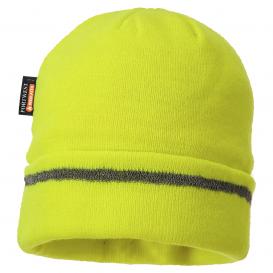Portwest B023 Insulatex Lined Reflective Trim Knit Hat - Yellow