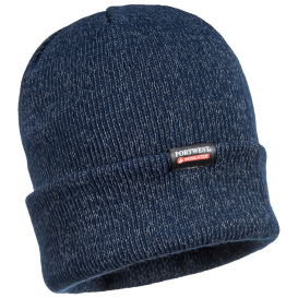 Portwest B026 Reflective Knit Insulatex Hat - Navy