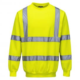Portwest B303 Type R Class 3 Hi-Vis Safety Sweatshirt - Yellow
