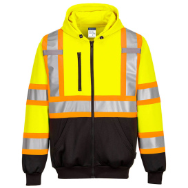 Portwest CA170 X-Back Contrast Tape Safety Sweatshirt - Yellow
