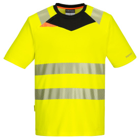 Portwest DX413 DX4 Hi-Vis Contemporary Safety Shirt - Yellow