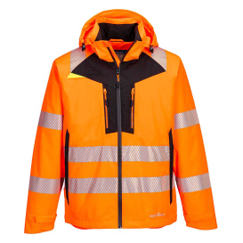 Portwest DX462 DX4 Hi-Vis Shell Rain Jacket - Orange