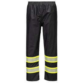Portwest F486BKR Iona Plus Enhanced Rain Trousers - Black