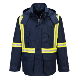 Portwest FR610 Bizflame Work Insulated FR Parka - Navy