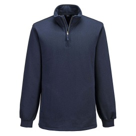 Portwest FR726 Bizflame Knit 1/4 Zipper FR Sweatshirt - Navy