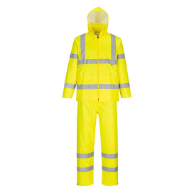 Portwest H448 Hi-Vis Packaway Rainsuit - Yellow