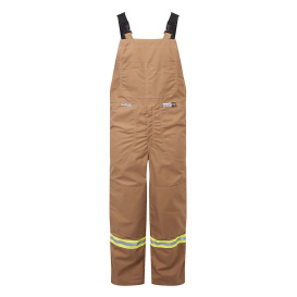 Portwest IAS3122 Avenger 12oz Duck Bib Pants - Brown