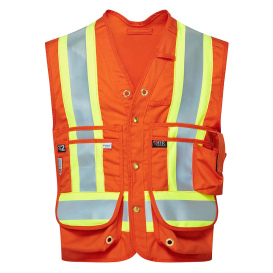 Portwest IUS1130 Ultrasoft 7oz FR Surveyor Vest - Orange