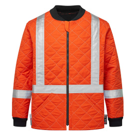 Portwest IUS417 Ultrasoft Quilted Freezer Jacket - Orange