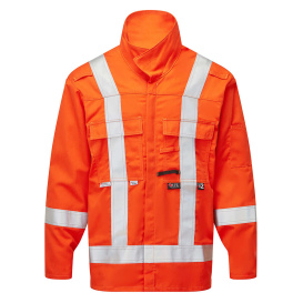 Portwest IUS452 Sealtex Flame FR Hi-Vis Jacket - Orange