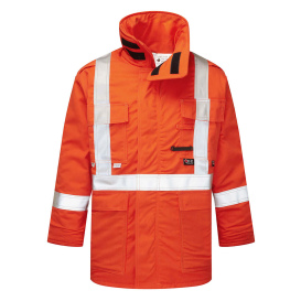 Portwest IUS515 Ultrasoft 9oz Hi-Vis Insulated Parka - Orange