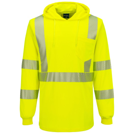 Portwest L042 Hi-Vis Lightweight Hooded T-Shirt - Yellow/Lime