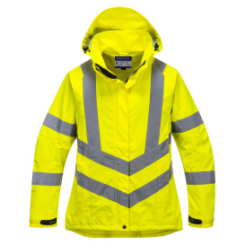 Portwest LW70 Type R Class 3 Women\'s Hi-Vis Breathable Safety Jacket - Yellow/Lime