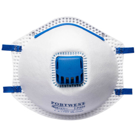 Portwest P209 N95 Valved Cup Respirator - Blister Pack (3) 