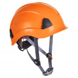 Portwest PS53 Height Endurance Hard Hat - 6-Point Ratchet Suspension - Hi-Vis Orange
