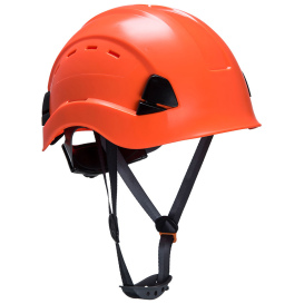 Portwest PS63 Height Endurance Vented Hard Hat - 6-Point Ratchet Suspension - Orange