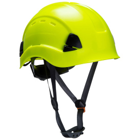 Portwest PS63 Height Endurance Vented Hard Hat - 6-Point Ratchet Suspension - Yellow