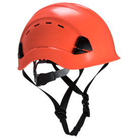 Portwest PS73 Height Endurance Mountaineer Hard Hat - 6-Point Ratchet Suspension - Orange