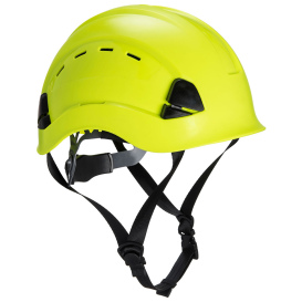 Portwest PS73 Height Endurance Mountaineer Hard Hat - 6-Point Ratchet Suspension - Yellow