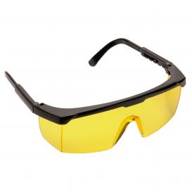 Portwest PW33 Classic OTG Safety Glasses - Black Temple - Amber Lens