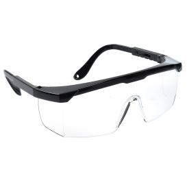 Portwest PW33 Classic OTG Safety Glasses - Black Temple - Clear Lens