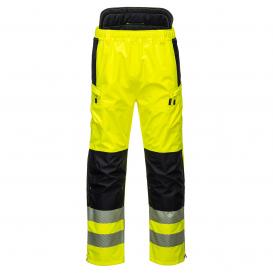 Portwest PW342 PW3 Hi-Vis Extreme Rain Pants - Yellow/Black
