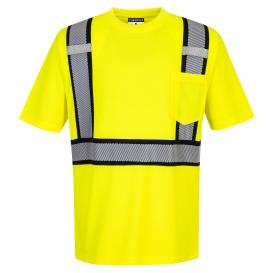 Portwest S395 Detroit Short Sleeve T-Shirt - Yellow/Black