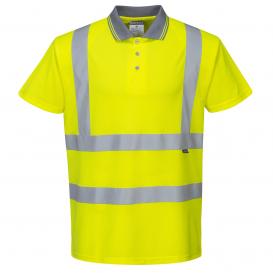 Portwest S477 Class 2 Short Sleeve Polo Safety Shirt - Yellow