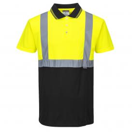 Portwest S479 Two-Tone Polo Safety Shirt - Yellow/Black