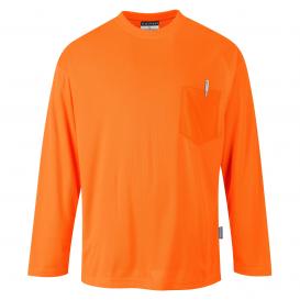 Portwest S579 Non ANSI Pocket Long Sleeve T-Shirt - Orange