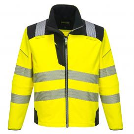 Portwest T402 PW3 Hi-Vis Softshell Jacket - Yellow/Black
