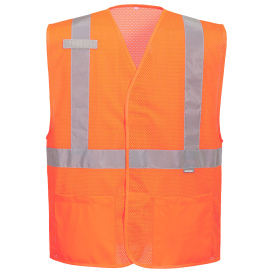 Portwest UC491 Economy External Pocket Mesh Safety Vest - Orange