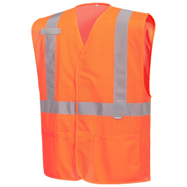 Portwest UC491 Economy External Pocket Mesh Safety Vest - Orange