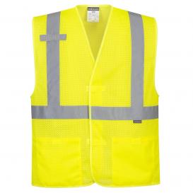 Portwest Men Visitor Hi-Vis Vest Yellow Various Size C405 