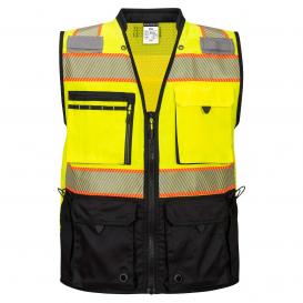 Portwest US375 Orlando Contrast Mesh Safety Vest - Yellow/Black
