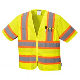Portwest US383 Augusta Sleeved Hi-Vis Safety Vest - Yellow