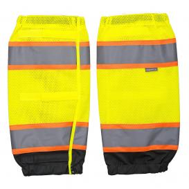 Portwest US389 Black Series Waterproof Gaiters - Yellow/Black