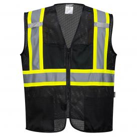 Portwest US391 Iona Plus Mesh Vest - Black