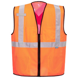 Portwest US397 Type R Class 3 Hi-Vis Tampa Mesh X-Back Safety Vest - Orange