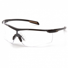 Carhartt CHB910ST Cayce Safety Glasses - Black Frame - Clear Anti-Fog Lens