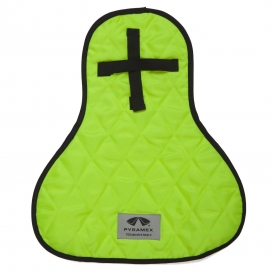 Pyramex CNS130 Cooling Hard Hat Pad & Neck Shade - Hi-Vis Lime Front/Blue Back