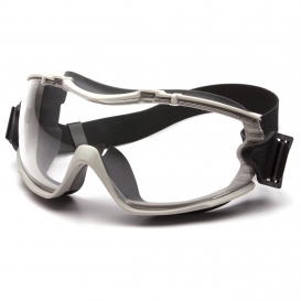 Pyramex G804TRL Capstone RL Goggles - Gray Frame - Clear H2X Anti-Fog Lens